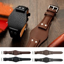 22mm echtleder uhrenarmband - echtleder,