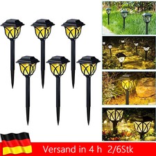 2/6x LED Solarleuchten