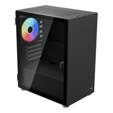 AeroCool PC Gehäuse CS-111-G-BK-v1 Mini-Tower Schwarz