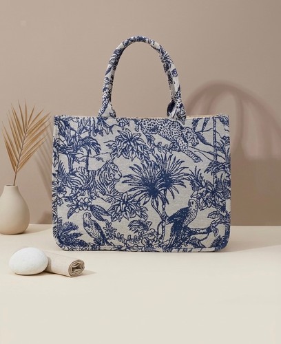 Damen shopper tasche blau - shopper,