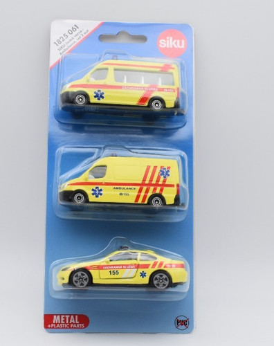 Siku 1825 3er set - 1825, ambulanz