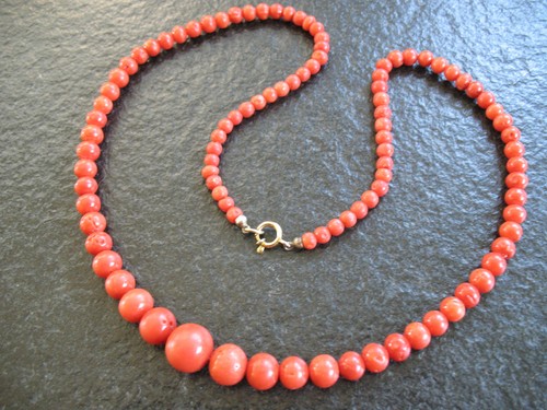 Collier koralle vintage - collier,
