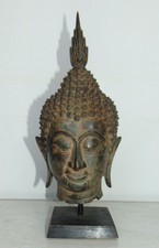 Bronze Buddha Kopf aus