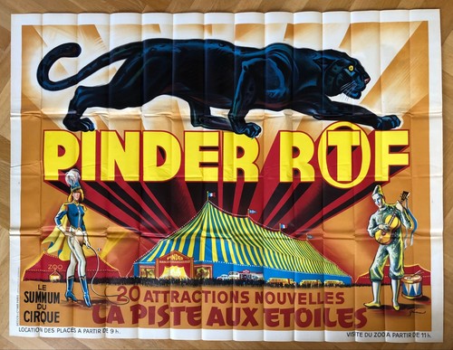 Zirkusplakat pinder ortf 1968 - pinder,