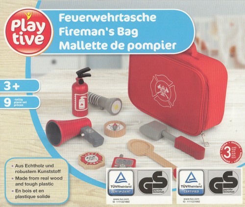 Kinder feuerwehrtasche holz - feuerwehrtasche,