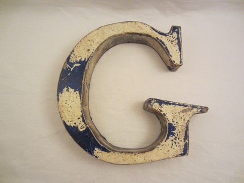Buchstabe vintage metall - g,
