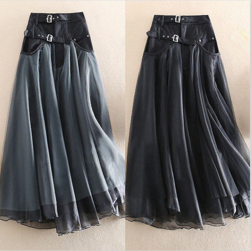 Damen mesh rock hohe - rock,