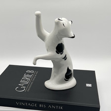 Antike Aelteste Volkstedt - Art Deco Porzellan Figur Katze Handbemalt Tierfigur