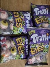 4 x Trolli Glotzer Packung 75g Halloween Süßigkeiten SONDERDESIGN Hingucker WOW