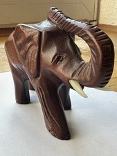 Elefant Figur Holz Optik /