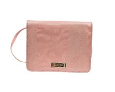 Carvela Umhängetasche Rosa Struktur Neu Ohne Etikett Gold Logo Designer Schulter...