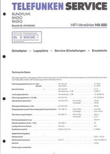 Telefunken Service Manual für HA 680 Copy