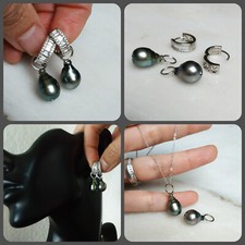 Südsee Tahiti Perlen Ohrringe