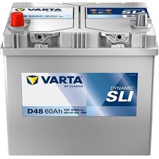 VARTA Dynamic SLI D48 Starterbatterie 12V 60Ah 540A/EN B00 für Auto LKW Batterie