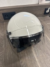 Vespa Jethelm Argentario, weiß ECE 22.06  mit Sonnenblende / Sonnenschutz  Gr. M