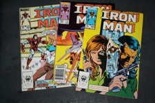 3x Invincible Iron Man #201-203 - US Marvel Group 1986 - Mark Bright Art TOP