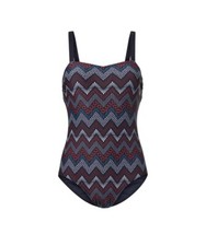 NEU - FEEL GOOD - GR. 48 C - Optimizer Badeanzug schwarz-gemustert