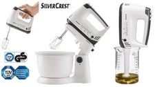 SILVERCREST Handmixer Set SHMS 300 C2 mit Schüssel und Spritzschutz 300 W NEU