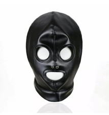 Leder Maske geschlossen mit