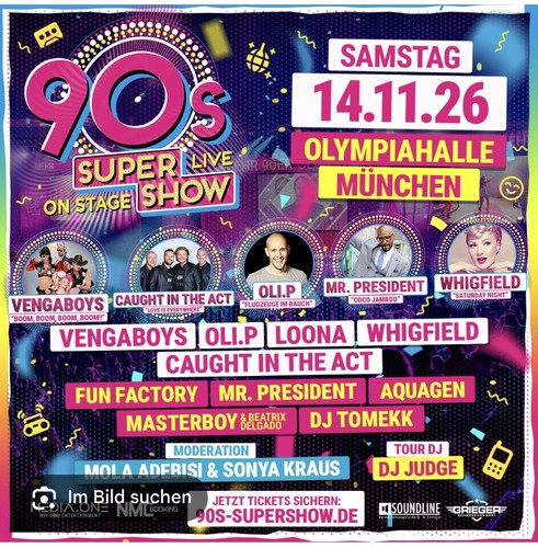 Onlineticket 90s super show - onlineticket,