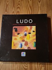 Ludo Spielbrett aus massivem HOLZ, 16 Holzfiguren