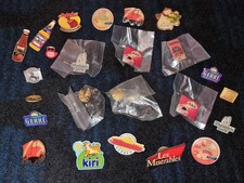 24 Pins Anstecker Sammlung Käse Küche Kaffee Lebensmittel Saft Tee Pudding 