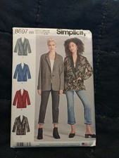 Simplicity 8697 Schnittmuster - Blazer für Damen - Gr. 46-54 - unbenutzt