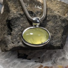 Prehnit Anhänger, 925er