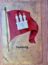 Original Siegellack Ansichtskarte AK Hamburg Flagge ca. von 1915 von G. Becker