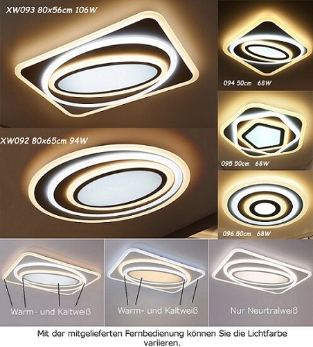 Led deckenleuchte xw09x - led, lampe