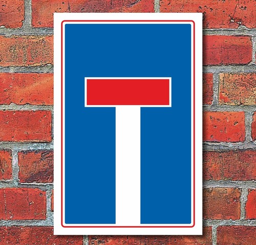 Schild sackgasse privatweg - sackgasse,