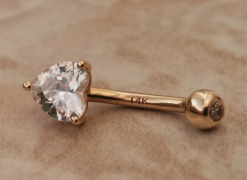 Bauchnabelpiercing gold 585 - bauchnabelpiercing,