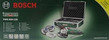 Bosch Winkelschleifer PWS 850-125 , 850 Watt , Ø 125mm im Koffer, Farbe : Grün