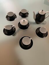 Schönwald Mokkaservice schwarz weiß aus Nachlass