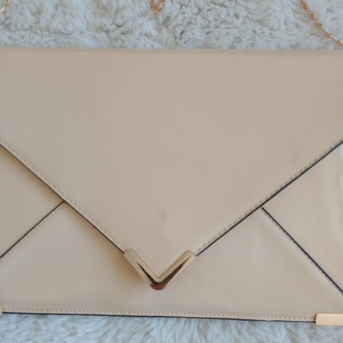 Klassische creme slim - creme, clutch