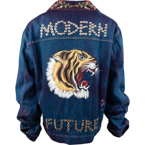 Gucci blue embroidered - gucci,