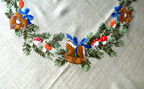 Vintage weihnachten tischdecke - weihnachten,