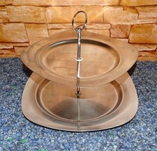 Etagere, 2 stöckug, Metallteller