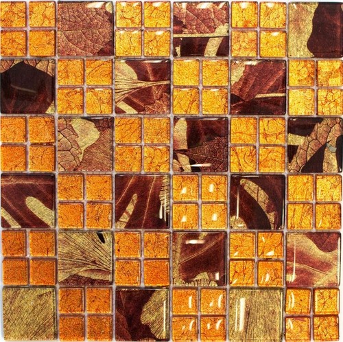 Glasmosaik orange mosaikfliese - glasmosaik,