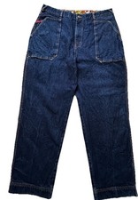 True Vintage 2000er PLATINUM FUBU Fat Albert Baggy USA W42 XXXL dunkelblau RAR