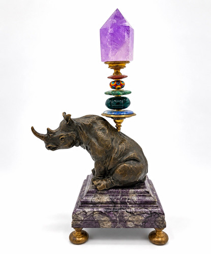Klaus dupont nashorn skulptur - nashorn,