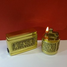 Altes ERHARD & SÖHNE Tischfeuerzeug Benzinfeuerzeug Raucherset Zigarettenspender