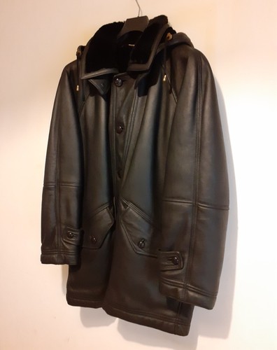 Herren lammfell longjacke - lammfell,