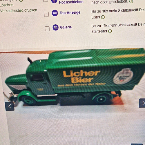 Licher bier modell - licher, modell-werbetruck