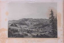 Das Schluchsee-Thal Original-Stahlstich von J. Umbach um 1840