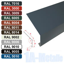 Traufblech Stahl Verzinkt Rinneneinhang Dachblech RAL Farbe Traufe 20