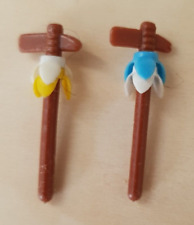 Playmobil Ersatzteil: 2 x Tomahawk / Axt mit Federn