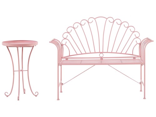Bistro set balkonset - balkonset, rosa