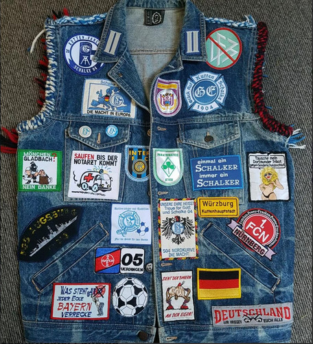 Schalke kutte jeansweste - 04, kutte,