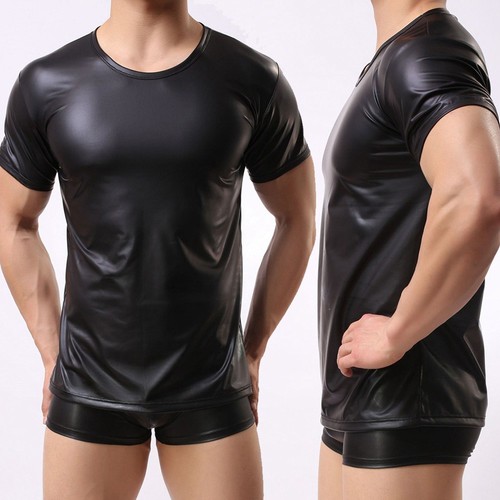 Herren kunstleder wetlook - herren,